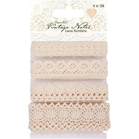 Papermania Vintage Notes Lace Borders