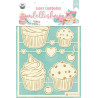 Piatek13 Light Chipboard Embellishments SUGAR AND SPICE 01