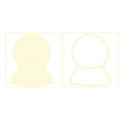 Piatek13 Light Chipboard DECO BASE SNOW GLOBE