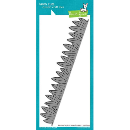 LAWN FAWN Slimline Tropical Leaves Border Cuts