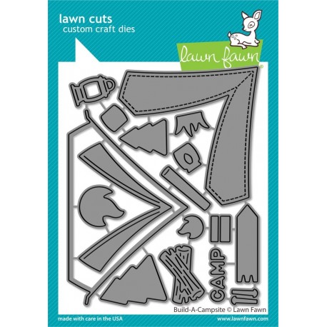 LAWN FAWN Build-A-Campsite Cuts