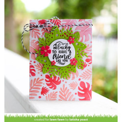 Lawn Fawn Tropical Leaves Background Stencil