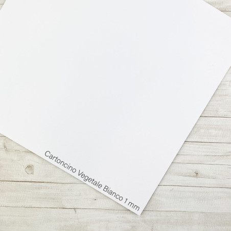 Foglio Cartoncino Vegetale Bianco 1mm Tommy Design