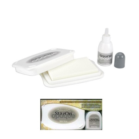 StazOn Opaque ink pad & inker Cotton White