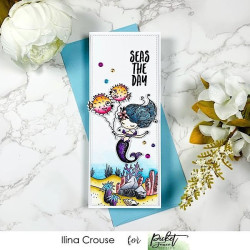 Picket Fence Studios Mermaid Dear Stamp Set