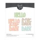 MODASCRAP FUSTELLA - HELLO BABY SENTIMENTS MSF 1-158