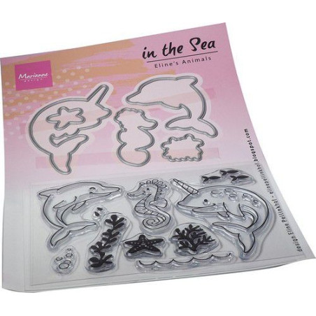 Marianne Design Clear Stamps & Die Eline‘s Animals - In the Sea