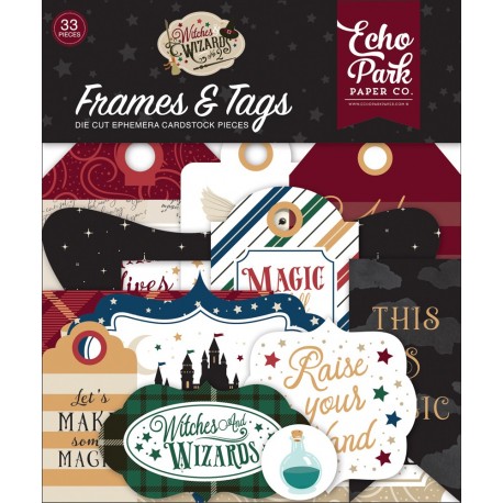 Echo Park Witches & Wizards No.2 Frames & Tags 33pz