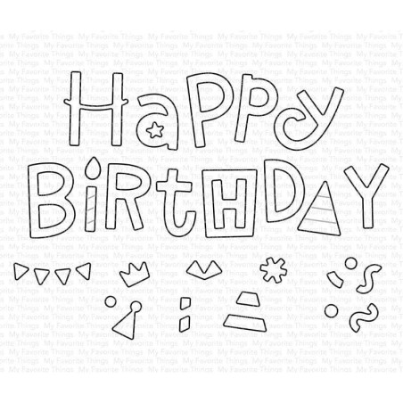 My Favorite Things Happy Birthday Party Die-Namics