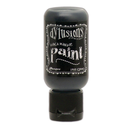 Ranger Dylusions Flip Cap Paint - Black Marble