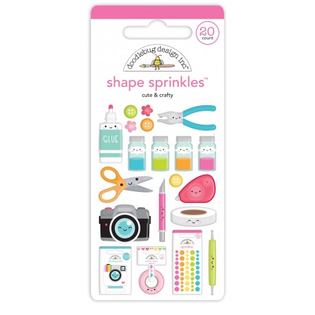 Doodlebug Design Cute & Crafty Shape Sprinkles