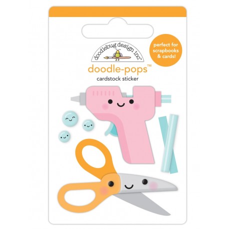 Doodlebug Doodle-Pops 3D Stickers Cute & Crafty