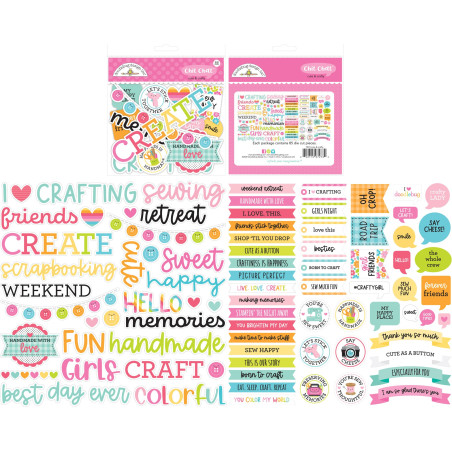 Doodlebug Design Cute & Crafty Chit Chat 85pz
