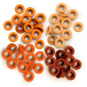 60 Orange Standard Size Eyelets We R Memory Keepers