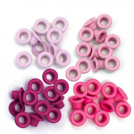 60 Pink Standard Size Eyelets We R Memory Keepers