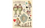 Stamperia Wooden Shapes A5 Alice Chessboard