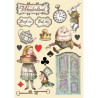 Stamperia Wooden Shapes A5 Alice Cake