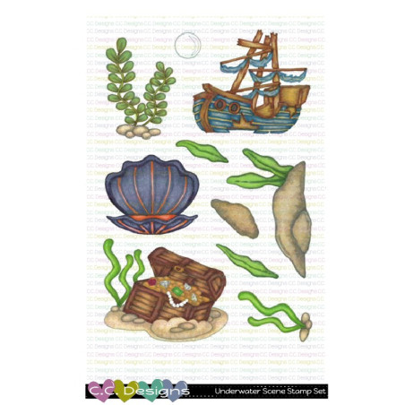 C.C. Design Underwater Scene Clear Stamp