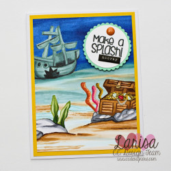 C.C. Design Underwater Scene Clear Stamp
