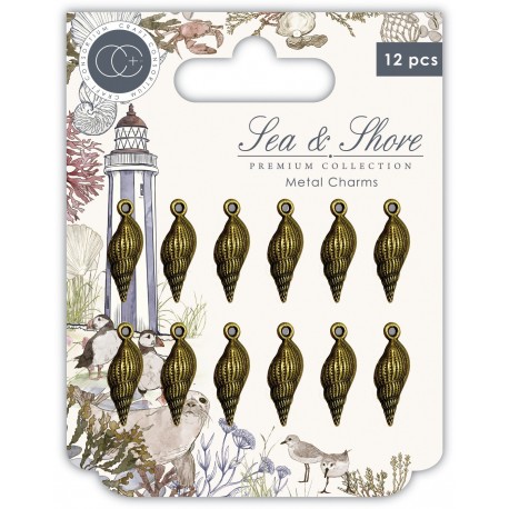 Craft Consortium Sea & Shore Shells Metal Charms