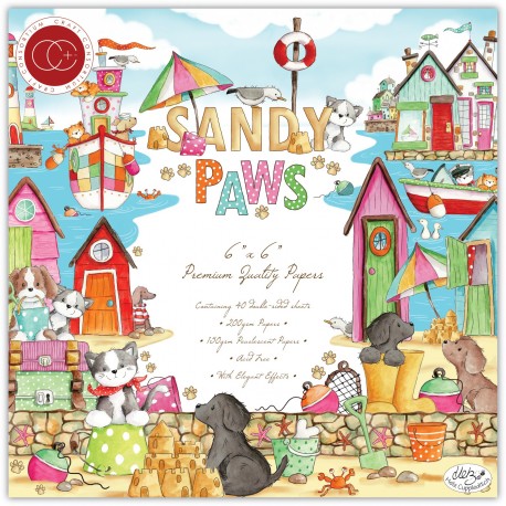 Craft Consortium Sandy Paws Paper Pad 15x15cm