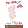 CottageCutz Girl with Flower