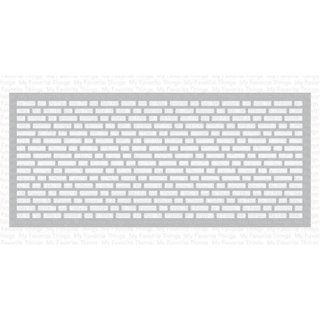 My Favorite Things Slimline English Brick Wall Stencil