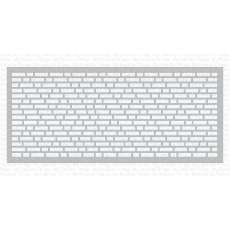 My Favorite Things  Slimline English Brick Wall Stencil