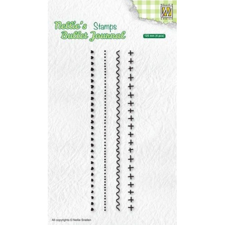 Nellie's Choice Clearstamp  Set of Borders 3