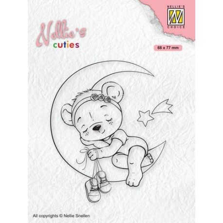 Nellie's Choice Clearstamp Cuties Bear