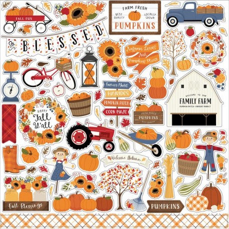 Echo Park FALL Element Sticker 30x30cm