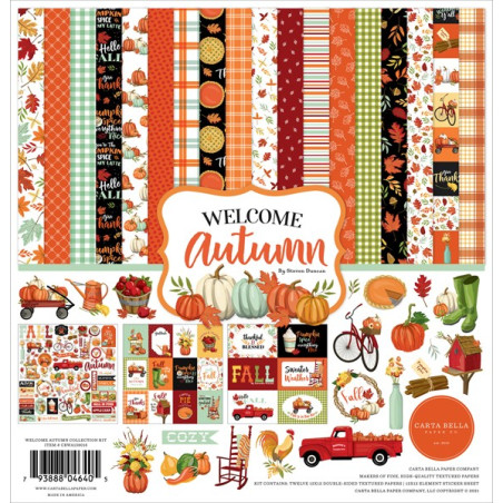 Carta Bella Welcome Autumn Collection Kit 30x30cm