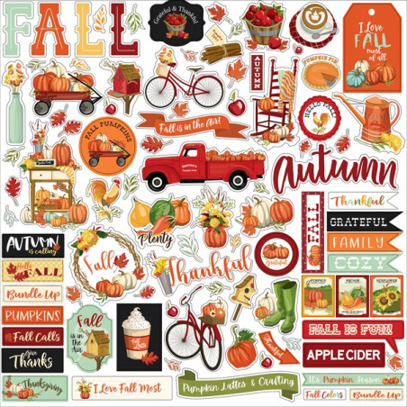 Carta Bella Welcome Autumn Element Stickers