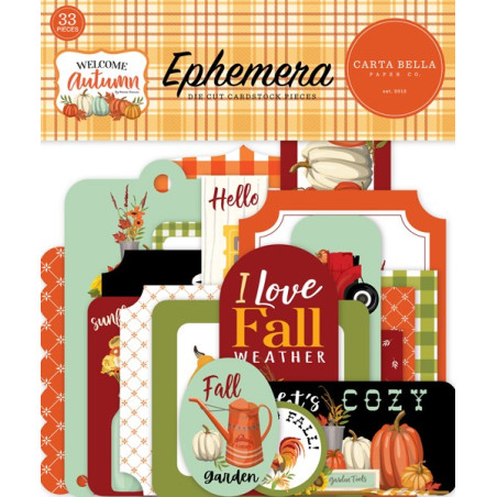Carta Bella Welcome Autumn Ephemera 33pz