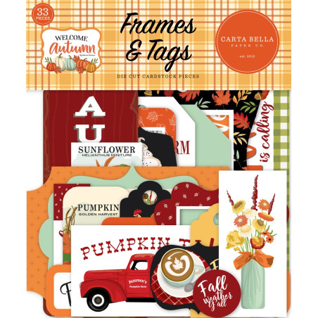 Carta Bella Welcome Autumn Frames & Tags 33pz