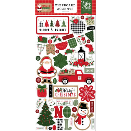 Echo Park Jingle All The Way Chipboard Accents