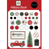 Carta Bella Home For Christmas Brads 25pz+5 Chipboard