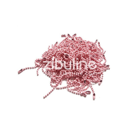 5 Catenelle ROSA OPACO con Connettori 10cm