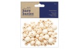 Papermania Bare Basics Wooden Round Beads 120pz