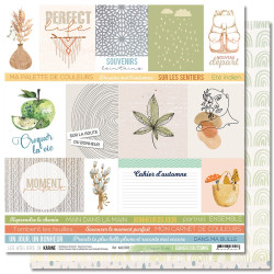 Les Ateliers de Karine Cahier d'Automne Collection Paper Pad 30x30cm