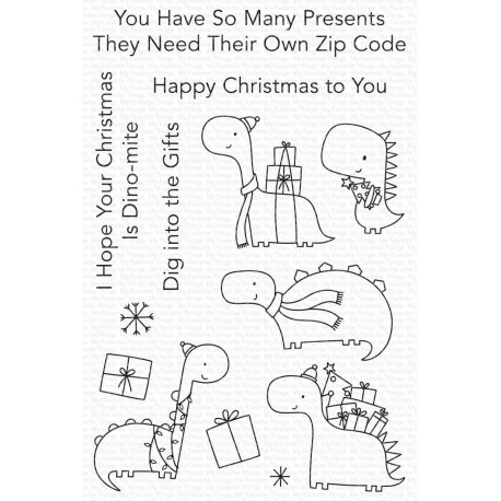 My Favorite Things Dino-mite Christmas Clear Stamps