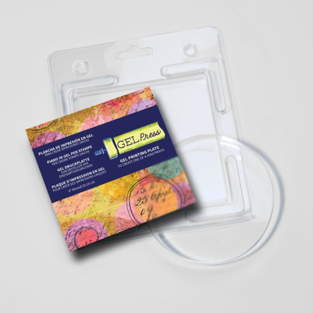 Gel Press Printing Plate Round 4''