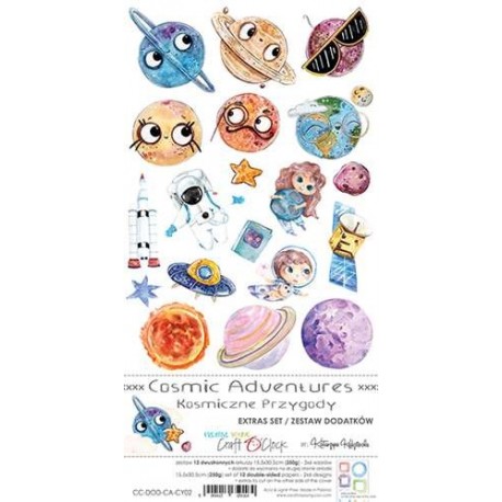 Craft o' Clock Cosmic Adventures Extras to Cut 15,5x30,5cm