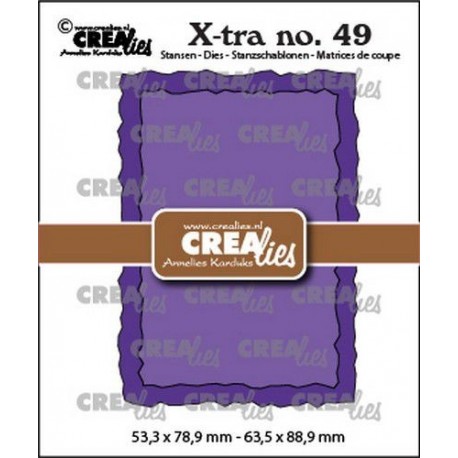 Crealies Xtra no. 49 ATC Rough Edges