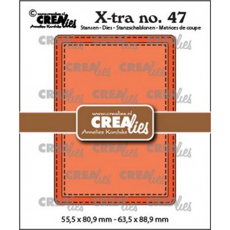 Crealies Xtra no. 47 ATC Stitch