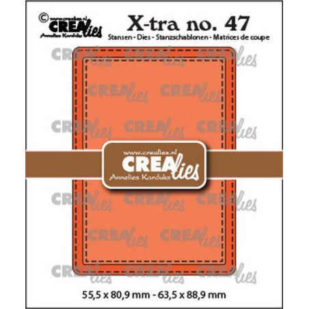 Crealies Xtra no. 47 ATC Stitch