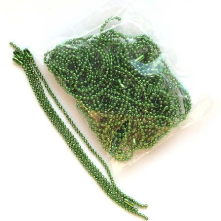 5 Catenelle Verde con connettori 10cm