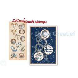 Leane Creatief Zodiac Signs Clear Stamps
