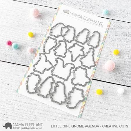 Mama Elephant LITTLE GIRL GNOME AGENDA CUTS