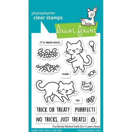 LAWN FAWN Purrfectly Wicked Add-On Clear Stamp